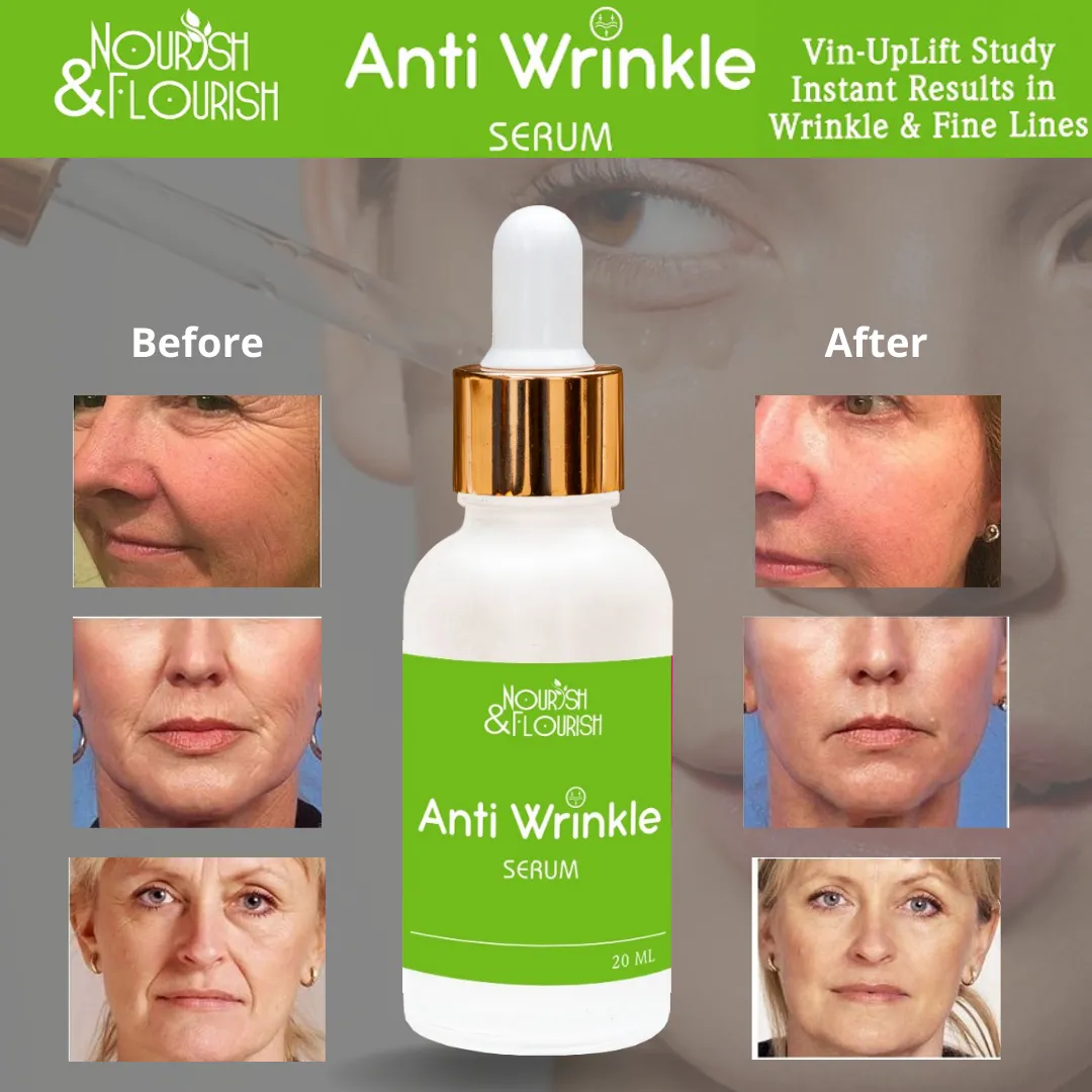 Anti Wrinkle Serum - Quick Results for Wrinkles & Fine Lines