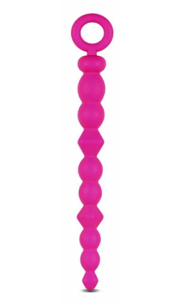 Blush Luxe Silicone Anal Beads