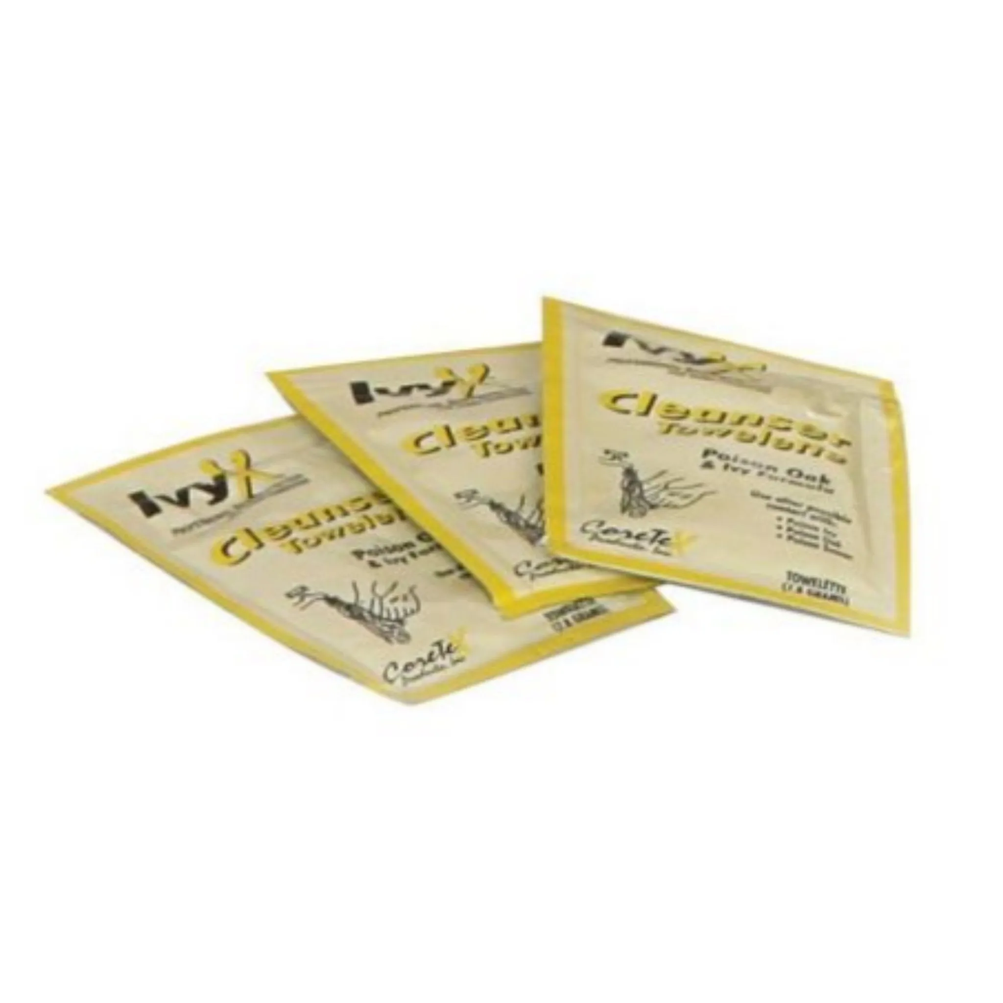 Coretex 84644 Ivy X Post-Contact Poison Oak and Ivy Cleanser Towelettes, Bulk Pack, Case of 300