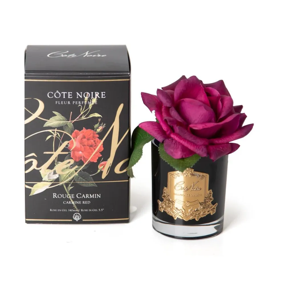 Cote Noire Perfumed Natural Touch Single French Rose - Carmine Red