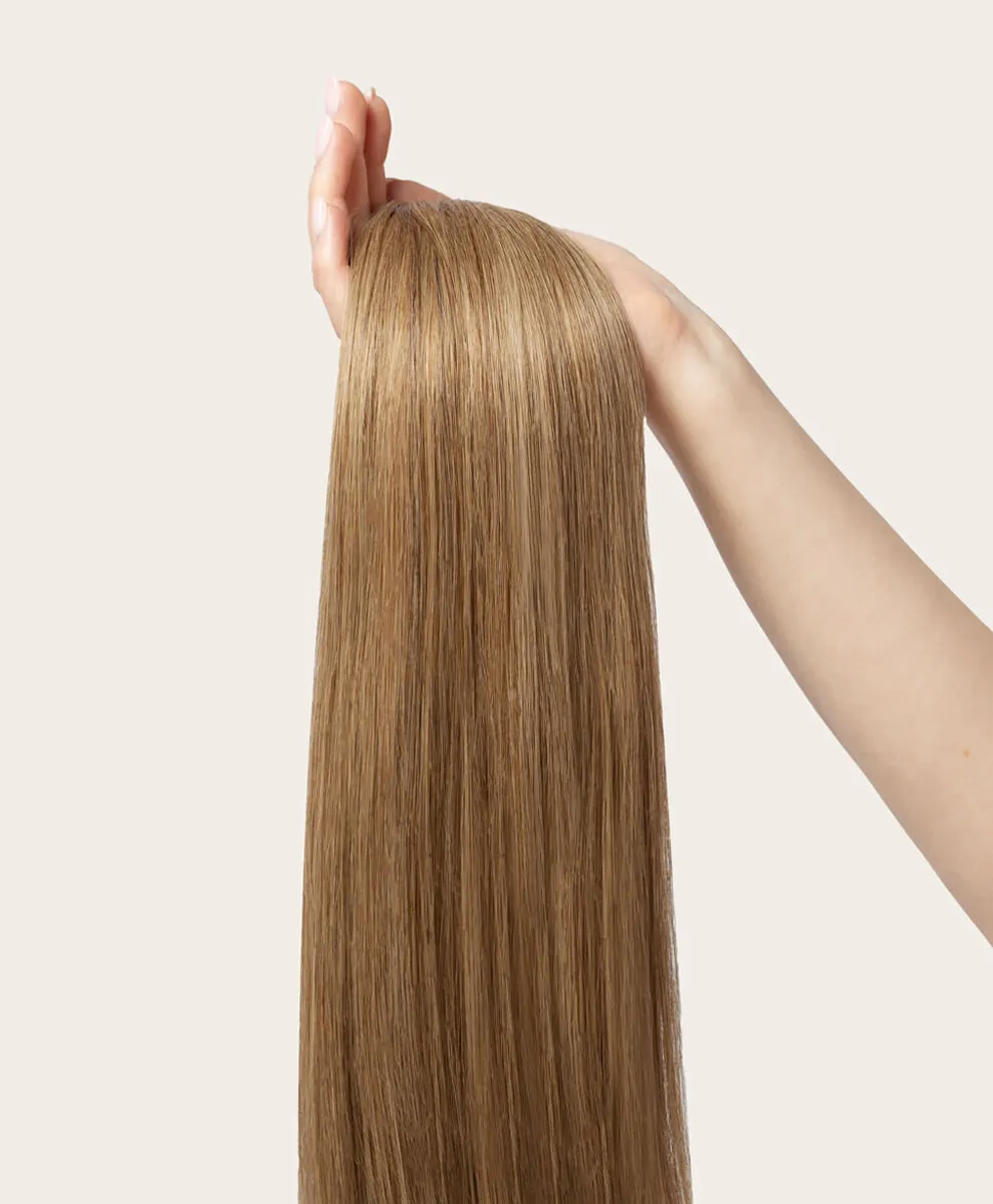 Dark Sandy Blonde, 12" Seamless Clip-In Hair Extensions, #10 | 140g