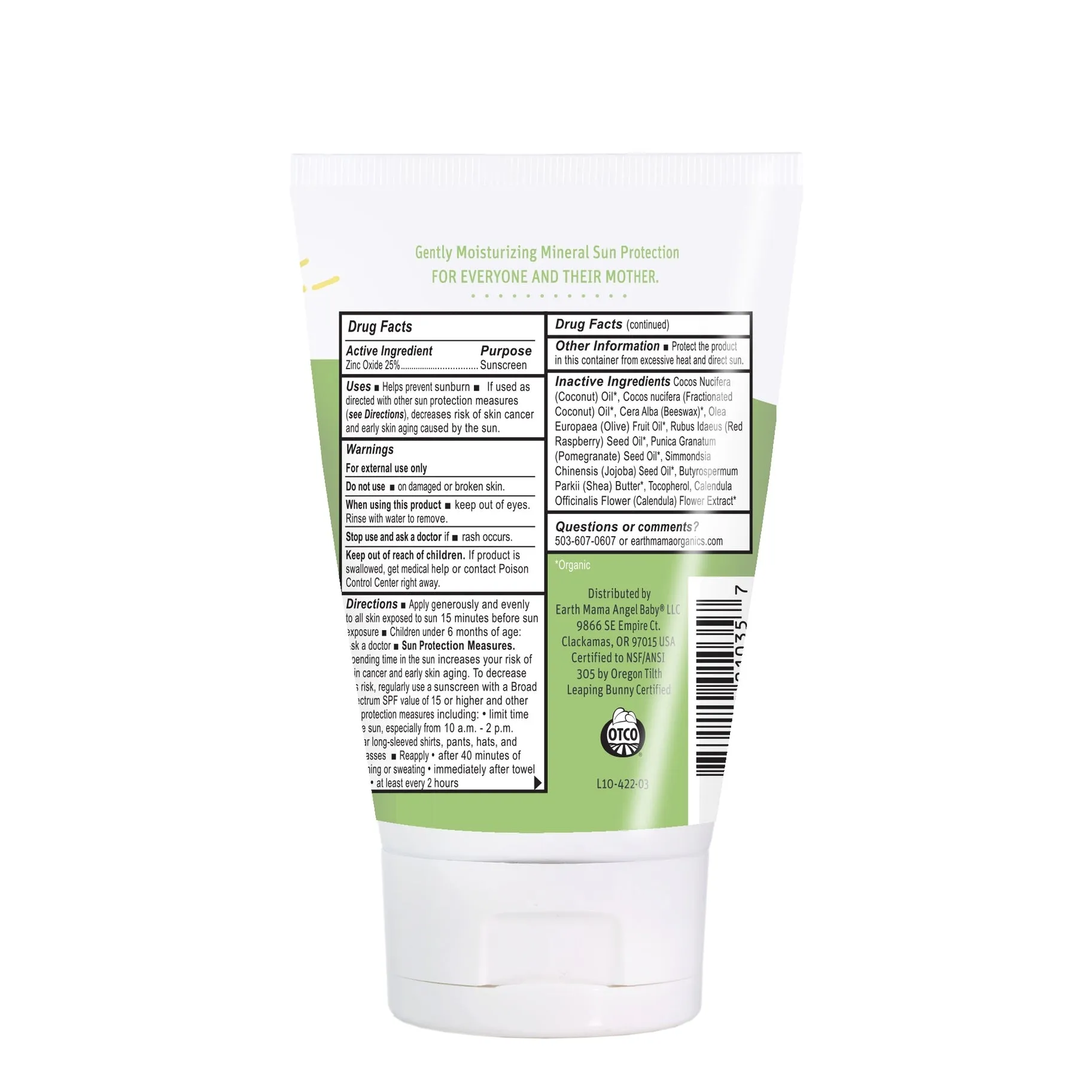 Earth Mama Baby Mineral Sunscreen Lotion