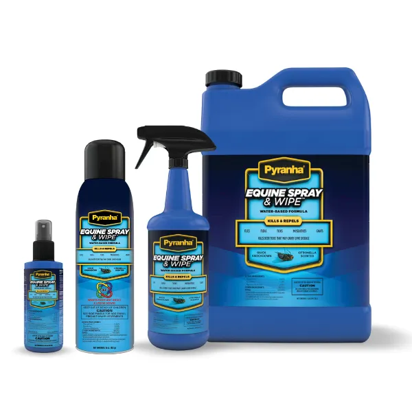 Equine Spray & Wipe Insect Repellent - (15oz, 32oz & 1 Gal)