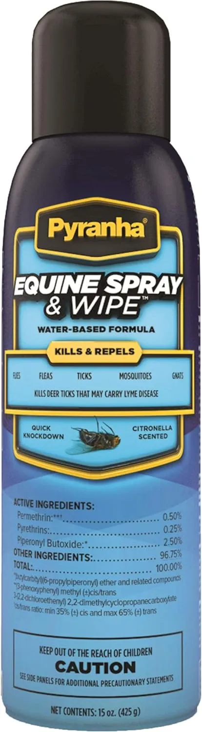 Equine Spray & Wipe Insect Repellent - (15oz, 32oz & 1 Gal)