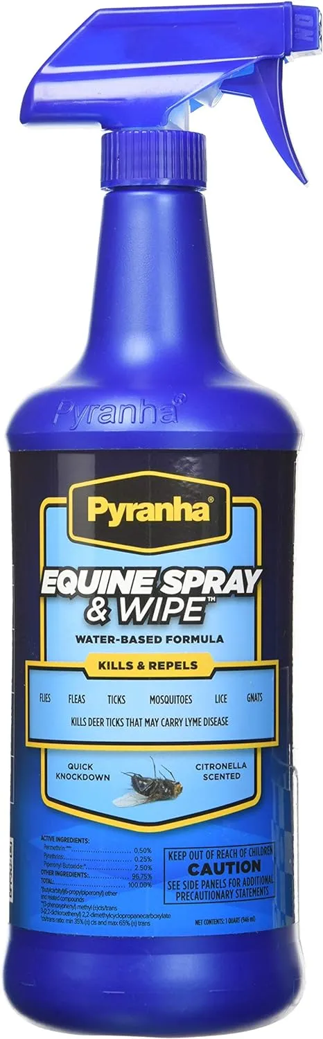 Equine Spray & Wipe Insect Repellent - (15oz, 32oz & 1 Gal)