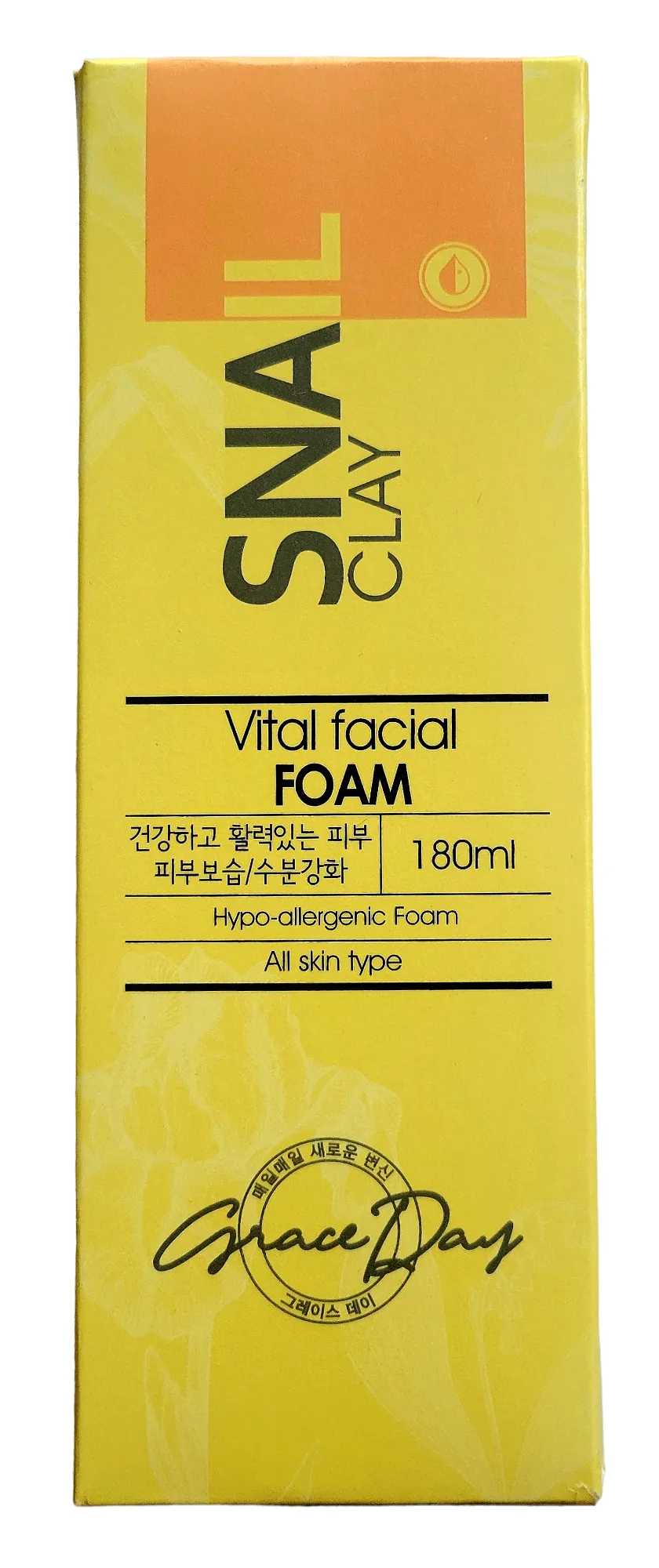 Grace Day Snail Clay Vita Facial Foam Cleanser