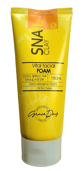 Grace Day Snail Clay Vita Facial Foam Cleanser