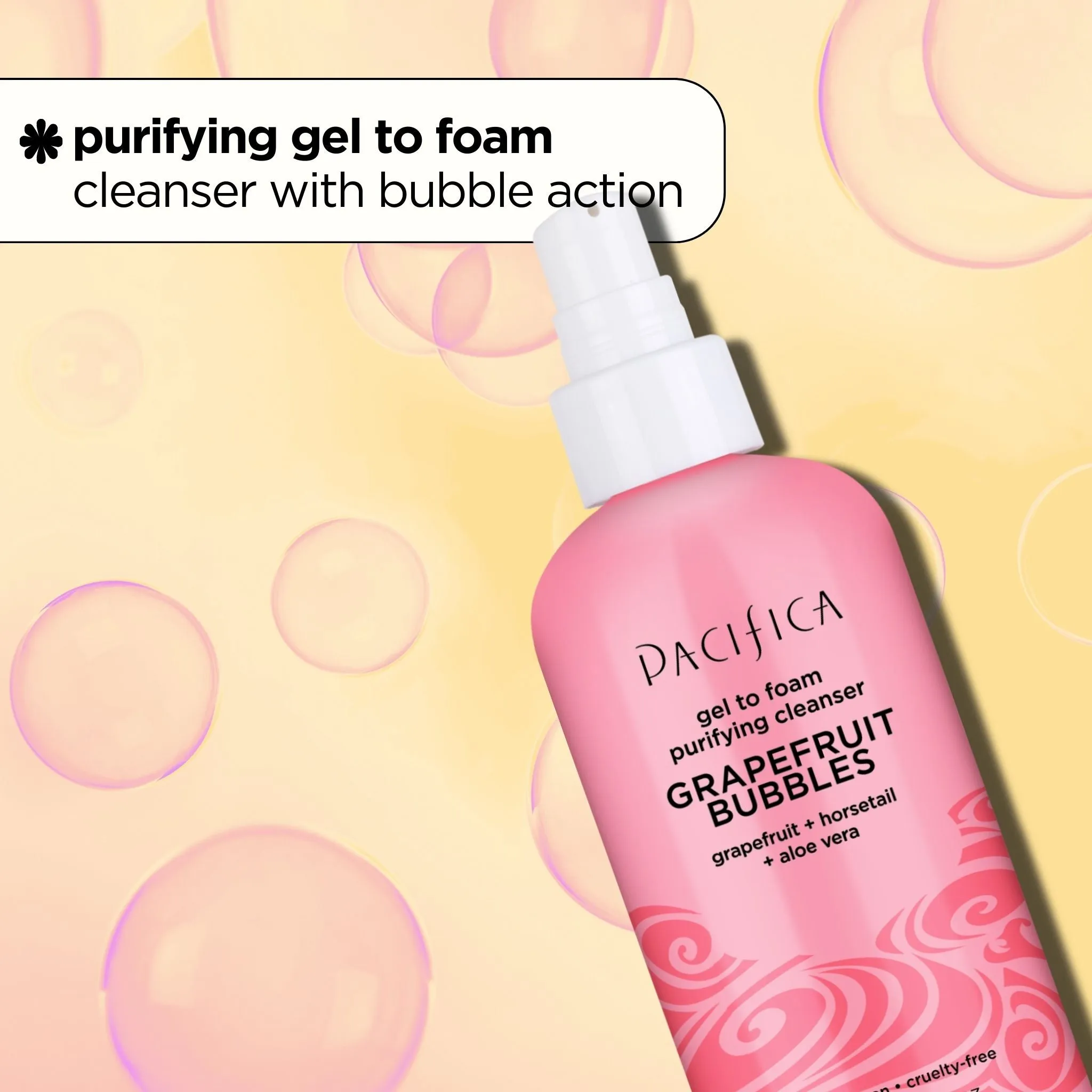 Grapefruit Bubbles Gel to Foam Purifying Cleanser