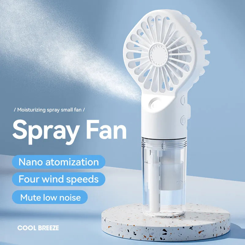 Handheld Rechargeable Mist Spray Fan