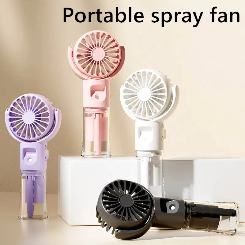 Handheld Rechargeable Mist Spray Fan