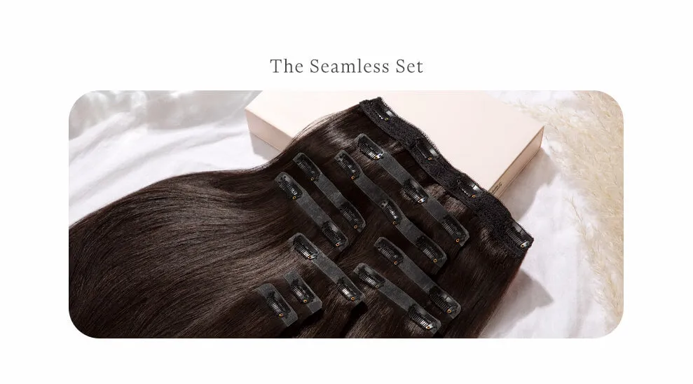 Medium Sandy Blonde, 12" Seamless Clip-In Hair Extensions, #18 | 140g