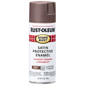 Rust-Oleum® Protective Enamel Spray Paint Satin Chestnut Brown