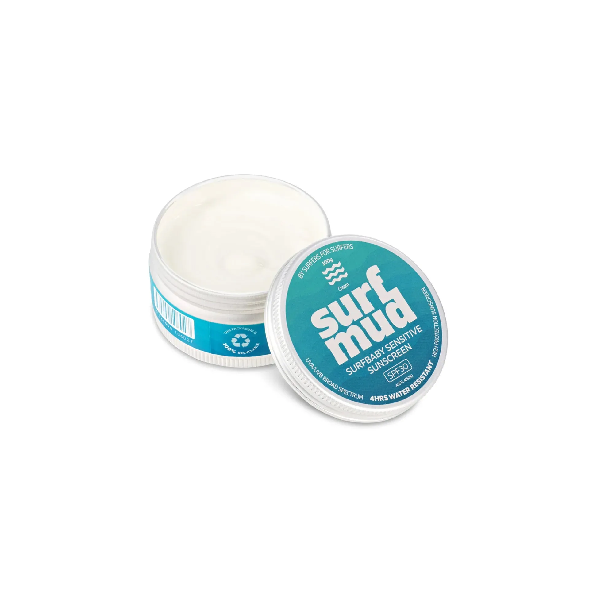 Surfmud Australia - Surfbaby Sensitive SPF30 Sunscreen Tin - 100g