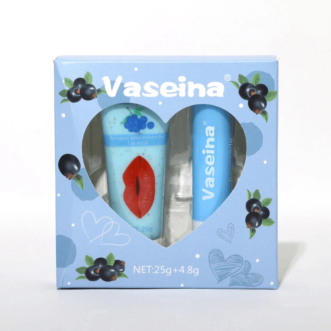 Vaseina BlueBerry Water Moisturizing Lip Scrub   Lip Balm - 25g 4.8g