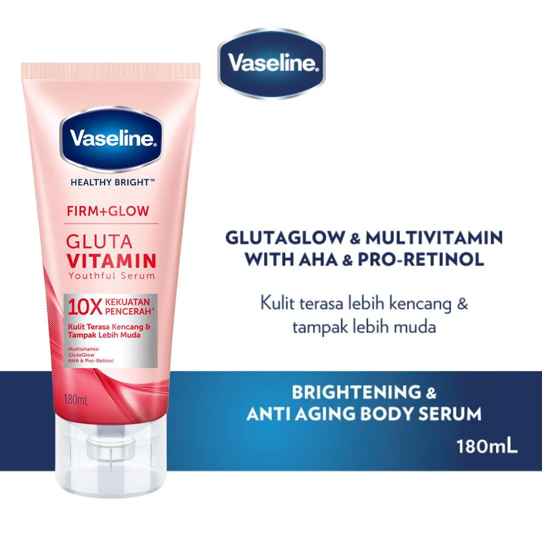 Vaseline Healthy Bright Firm Glow Gluta Vitamin Youthful Serum - 180ml